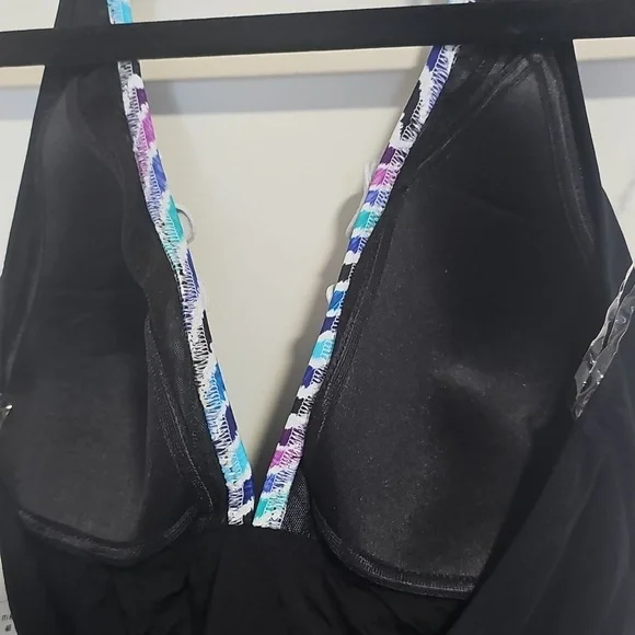 Profile by Gottex Womens Serendipity Ruffle Trim Halter Tankini Swim Top  - Picture 5 of 7